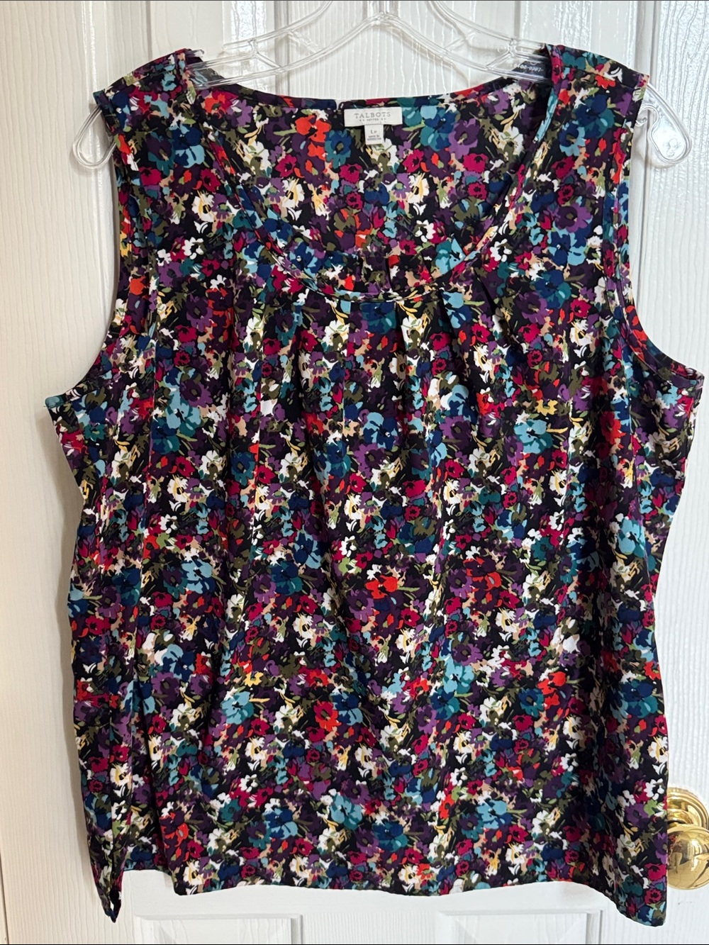 Talbots Multicolor Floral Sleeveless Blouse